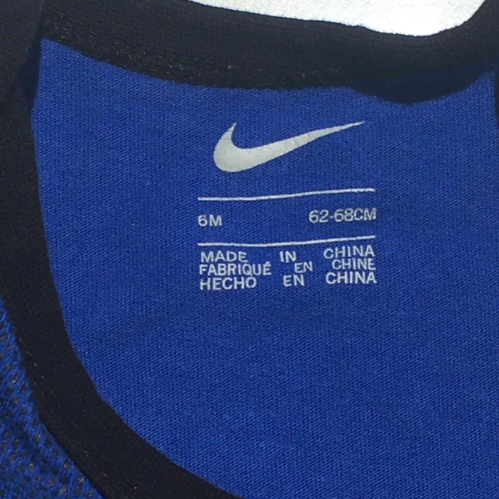Nike Game Royal Football Onesie Size 6 Months Blue